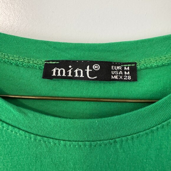 Vintage Y2K 100% cotton sequin embellished 'evil eye' graphic t-shirt / sz M - Picture 3 of 8